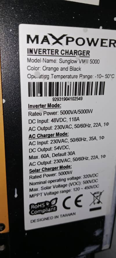 Max Power On grid and Hybrid inverter
