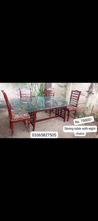 dining table and chairs available