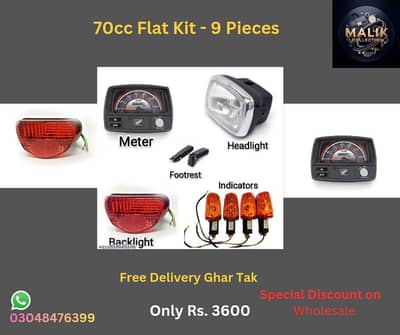 CD 70 Motorcycle - Speed Meter, Indicators, Foot Rests, Back Light