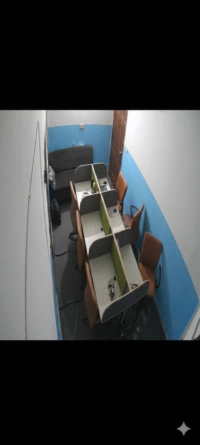 Office Furniture for Sale – 6 Chairs, 2 Staff Tables & Reception Table
