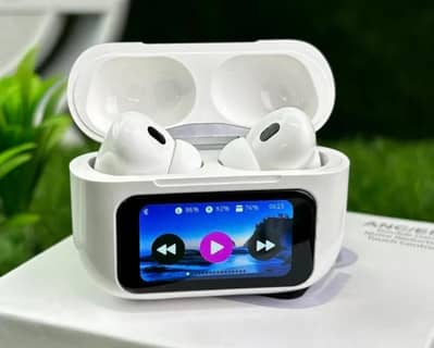 A9 Pro Premium Earbuds With Touch Screen Display (Original)