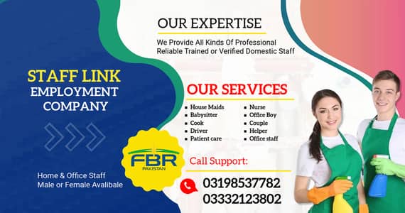 We Provide All Domestic Staff House Maids Trained Babysitters Cook