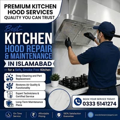 Kitchen Hood Repair Services | Steel Chimney Hood Repair & Maintenance