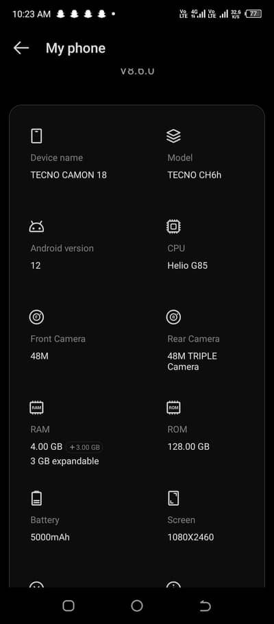 Tecno Camon 18