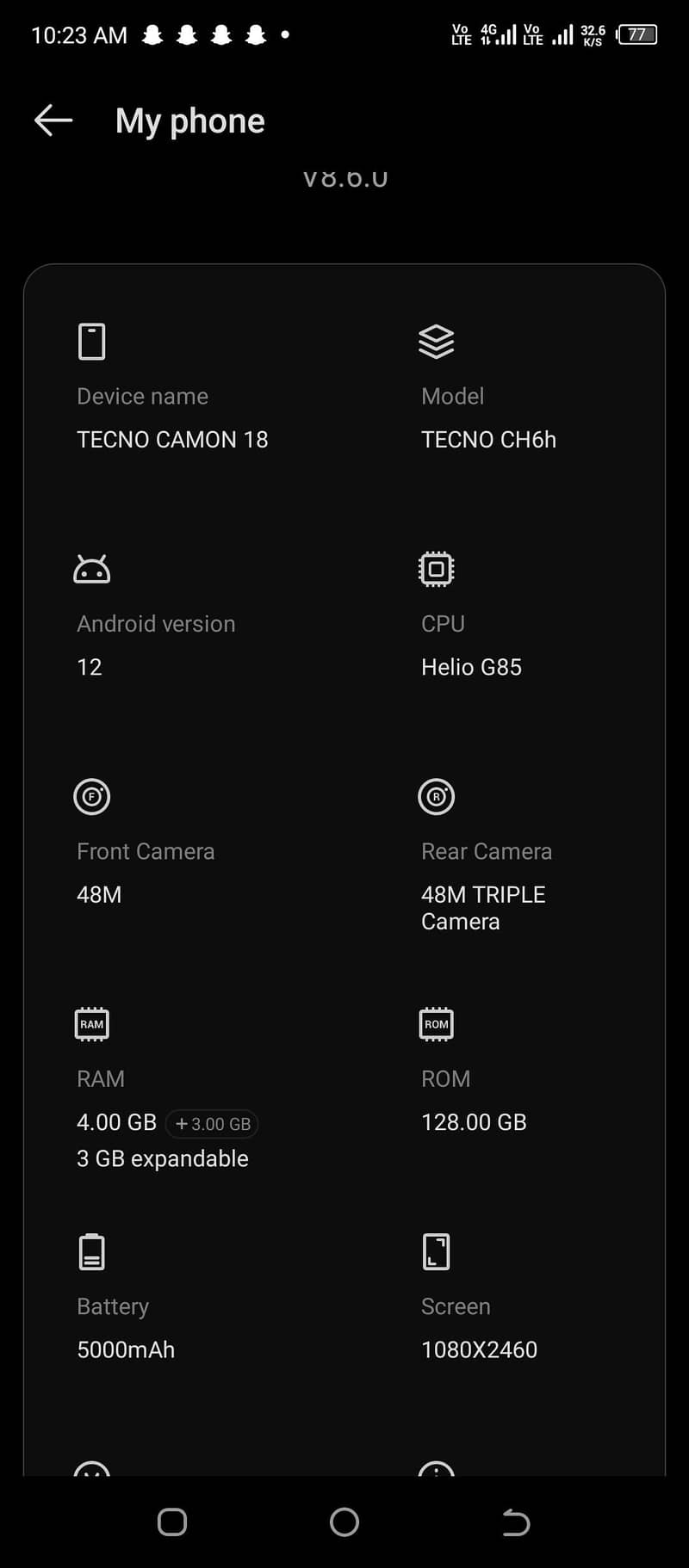 Tecno Camon 18 0