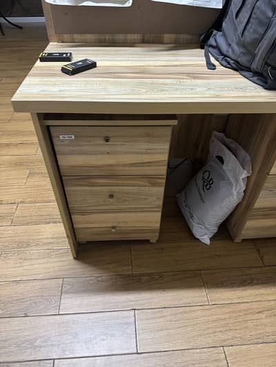 Table , chairs , cupboards, wardrobe