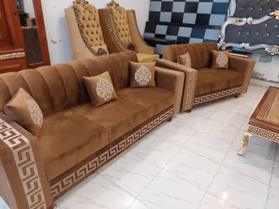 sofa set for urgent sale 3+ 2+ 1 with one centre table large