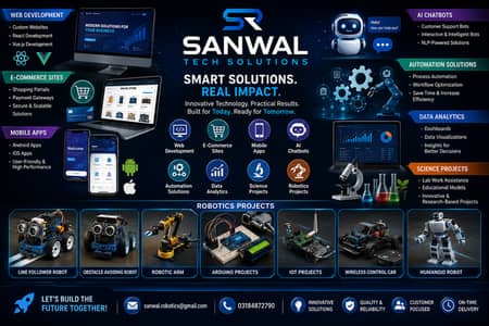 Web Development | Mobile Apps | AI Chatbots | Robotics Projects | Sanw