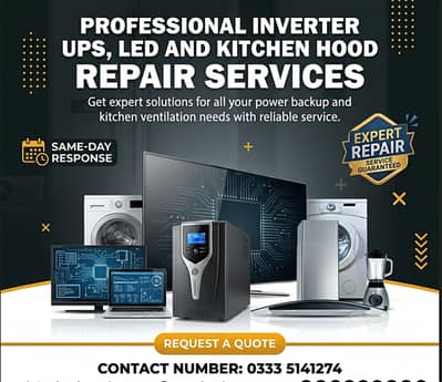 UPS Repair , LED TV Repair , Home Appliance Repair  services