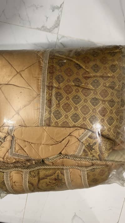 New Fancy Bridal Bedsheet Set - Complete Set with Pillows
