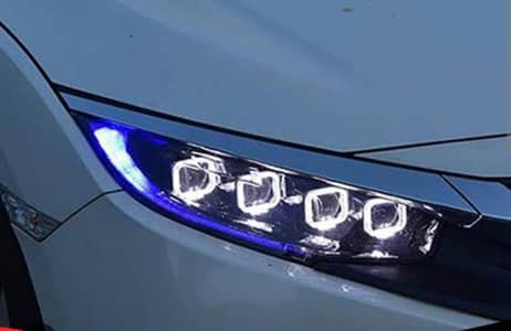 Honda Civic x 10 bugatti Chiron Style LED Head lamps 2016-2021