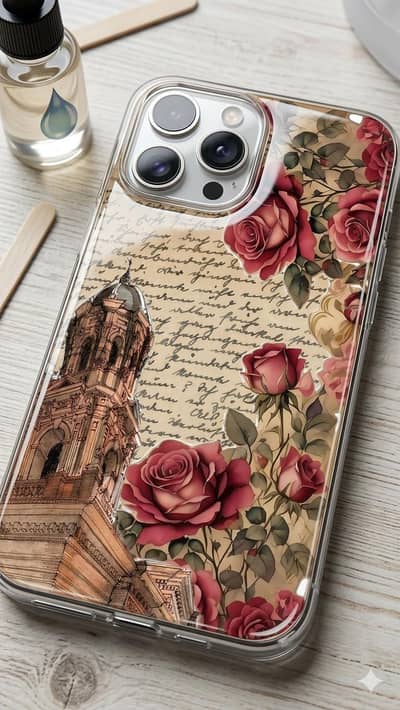  Custom Resin Phone Case | Personalized Name & Art Cover