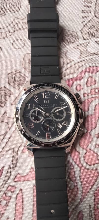 Black Branded Tommy Watch Genuine Original