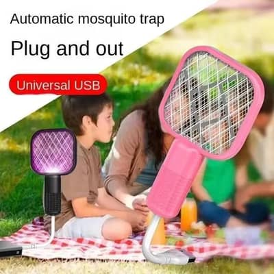 Electric Mosquito Swatter Racket | Rechargeable Mosquito Killer Bat