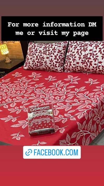 Double Bed Sheet With Pillow Covers