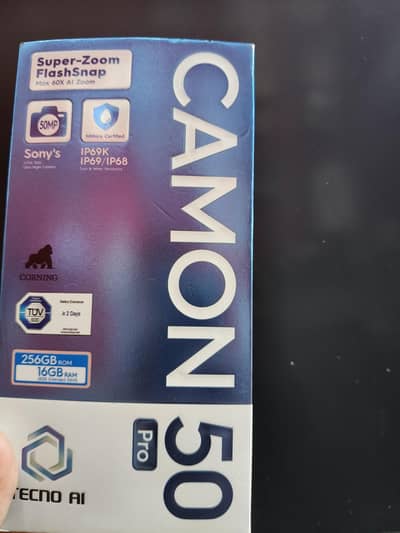 Tecno Camon 50 pro Just box open
