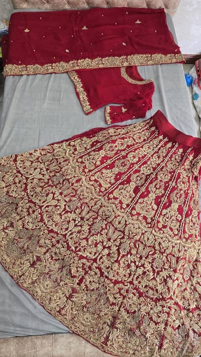 Beautiful Red hot bridal Lehnga