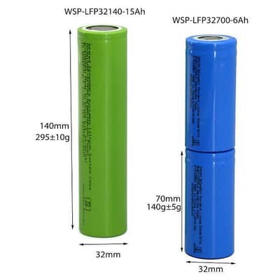 32700 lithium phosphate 3.2v 6500mah