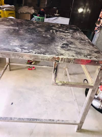 pure steel table