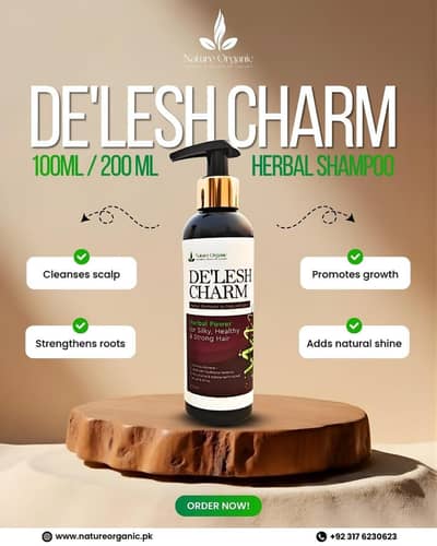De'Lesh Charm Herbal Shampoo  By Nature Organic
