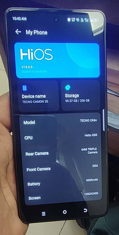 Tecno Camon 20 condition 10/9