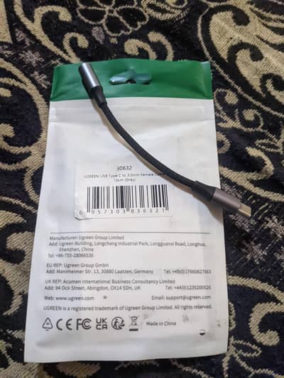 ugreen handfree jack converter type c