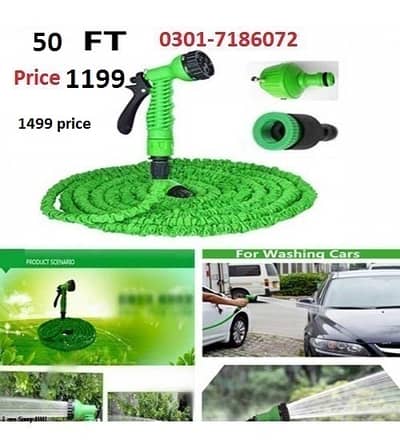 Garden 50Ft Pipe Magic Hose Pipe 03017186072 call us for order