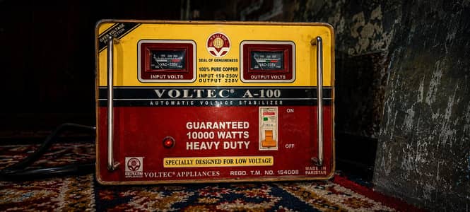 Voltec A-100 Automatic Voltage Stabilizer 10000 Watts Heavy Duty