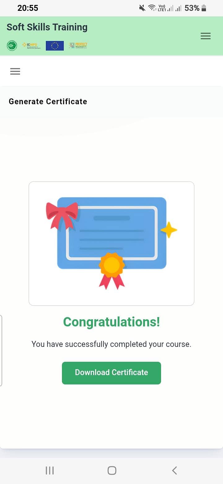 Soft Skill Training Certificate  ( work supporting document) 3
