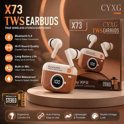 x73 camera shape earbuds