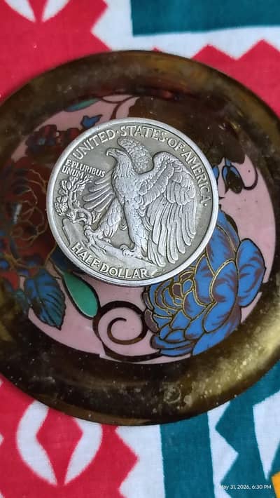 USA 50 CENTS ANTIQUE 1918 HALF DOLLAR COIN, USA OLD COIN & RARE COIN j