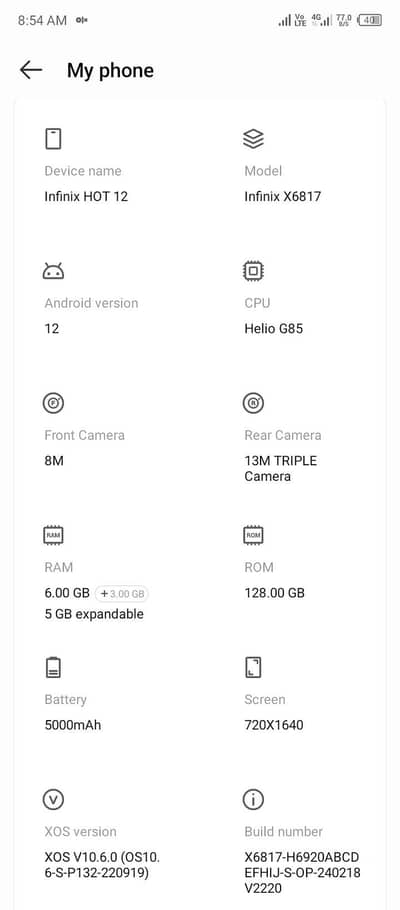 Infinix Hot 12