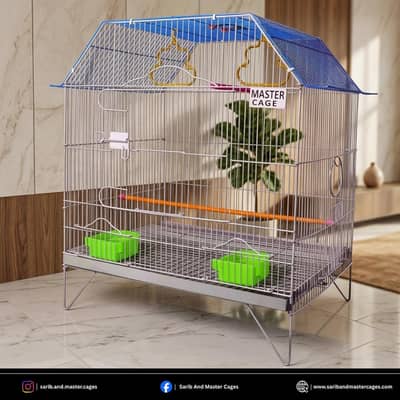 Premium House Shape Bird Cage | Master Cage Quality