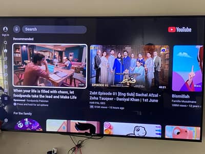 75 inches multynet Smart LED TV