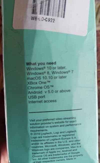 C922x PRO STREAM WEBCAM logitech