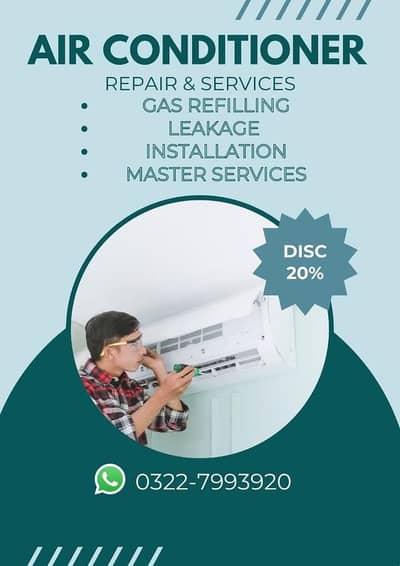 ac service and repairing call watsup 03227993920