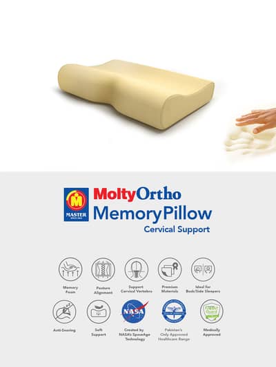 Molty foam cervical pillow