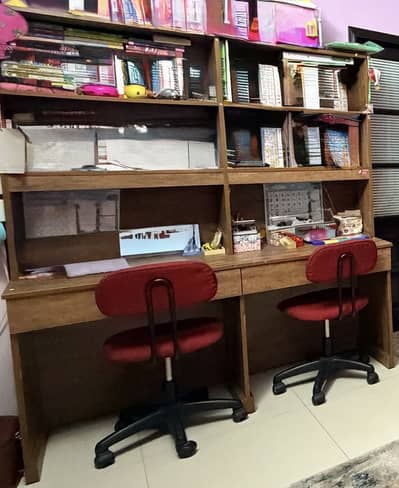 Book shelf and study table