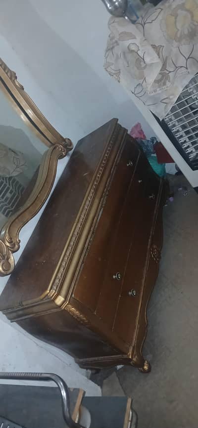 Wooden Console Table / Dressing Table Base Only – Needs Repair