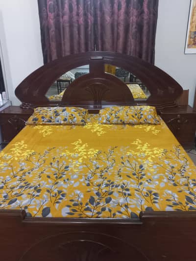 Pure wood bed great quality for sale (mattress not included)