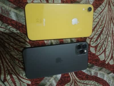 Apple iPhone 11 Pro Max& iphone Xr yellow