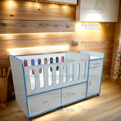 Brand New Baby Court , New Born Baby Bed , Kids Bed with Storage