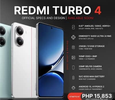 Xiaomi  redmi trubo 4 / poco x7 pro