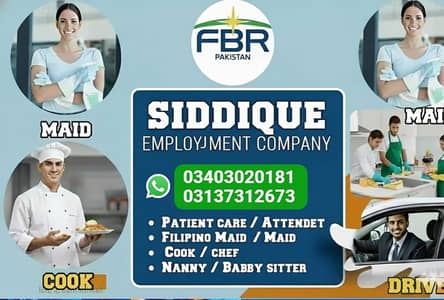 Maids / House Maids / cook / Nanny , chef / Baby Sitter maid available