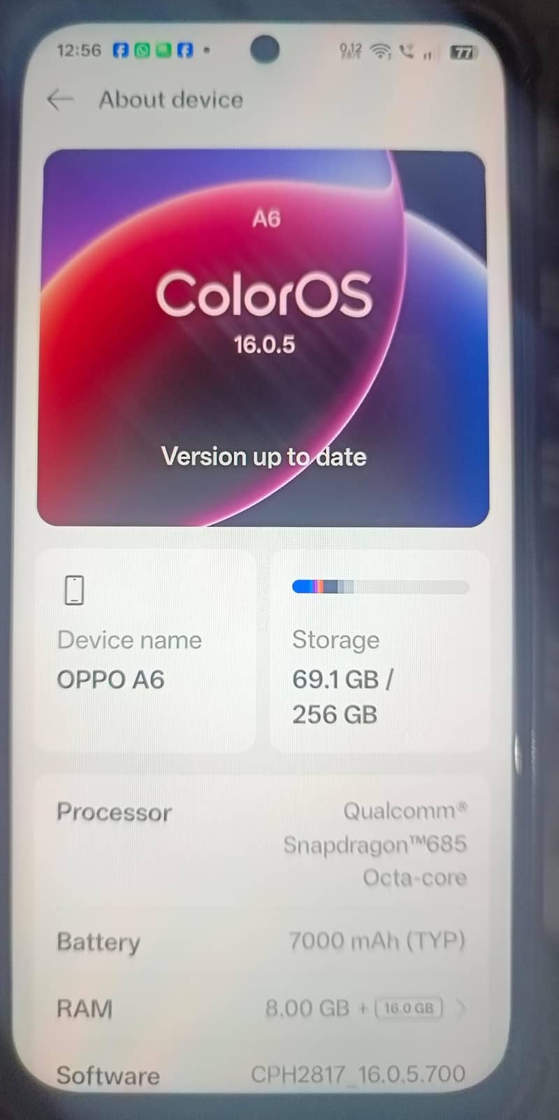 OPPO A6 0