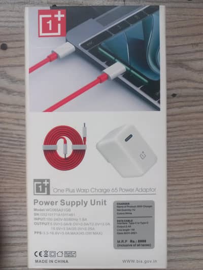 One Plus 65w original charger