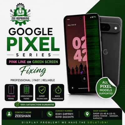 Google Pixel Screen Problem Fix – Pink Line, Green Screen & Flickering