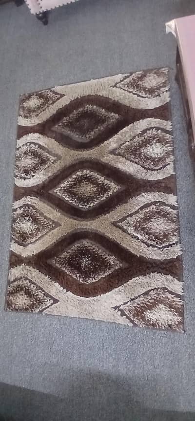 brown color Centre Table Rug