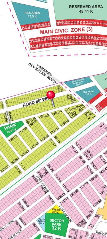 DHA Phase 9 Prism Sector F Kanal Plot For Sale