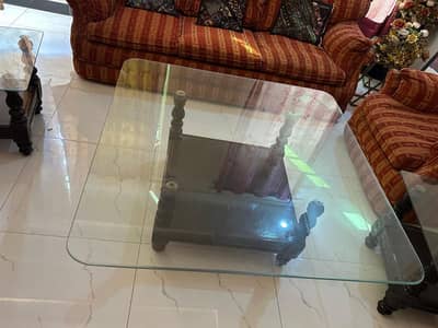 Set of 3 wooden tables